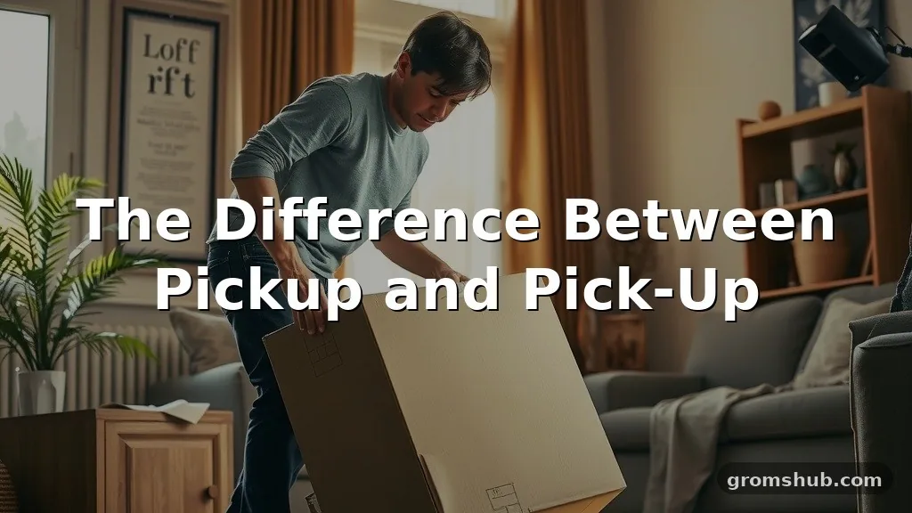 Pick-Up, Pick Up or Pickup: What’s the Correct Usage?